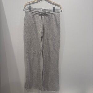 Wide leg grey sweatpants